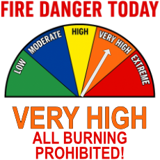 Very High Fire Danger
